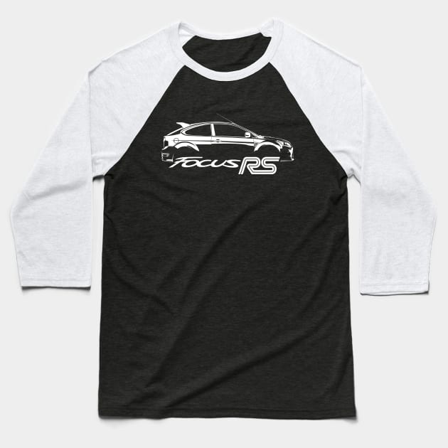 Ford Focus RS 2009 Vintage Baseball T-Shirt by autoblastid